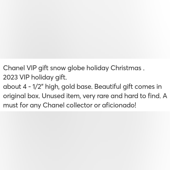 Chanel Classic CC Snow Globe - Picture 5 of 5